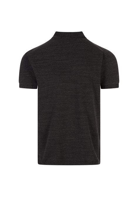 Dark Grey Short-Sleeve Slim Fit Polo Shirt with Pony RALPH LAUREN | 710-680784011